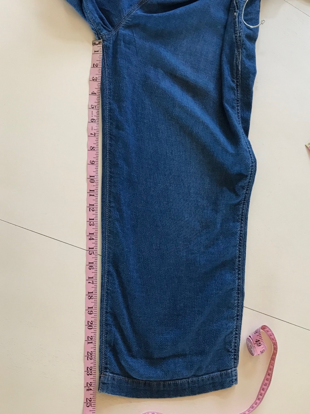 🆕 WE THE FREE JUDE 100% COTTON DENIM ONE PIECE OVERALLS JUMPSUIT - Picture 15 of 16